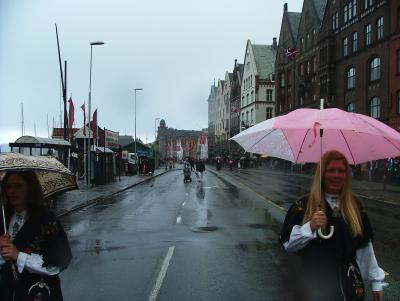 You really need an umbrella in Bergen