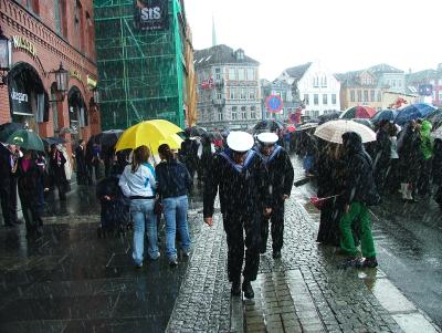 Skikkelig regn for Marinen