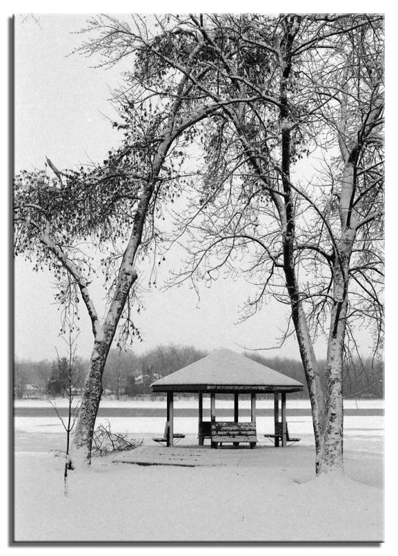 Parc Charbonneau sous la neige