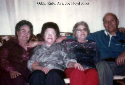 Oddy, Ruby, Ava and Joe Floyd Jones