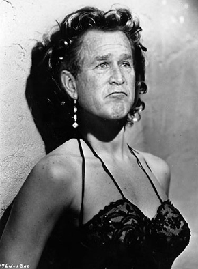 Dubya Against the Wall