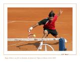 Roger Federer au filet - the net