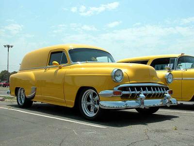 1954 Chevrolet Van with extra teeth in the grill