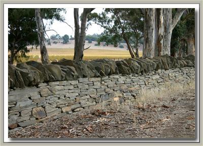 Kadlunga dry stone (slate) wall