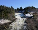 rivire gonfle par la fonte des neiges