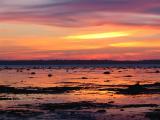 coucher de soleil sur l'ile St-Barnabé.
