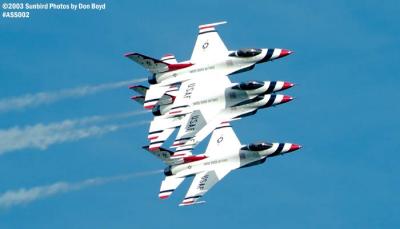 USAF Thunderbirds military aviation air show stock photo #4368