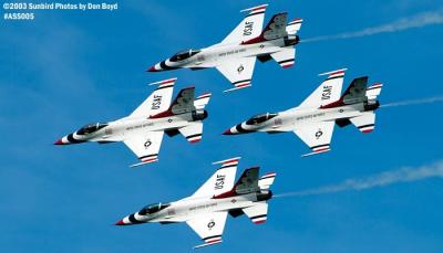 USAF Thunderbirds military aviation air show stock photo #4342