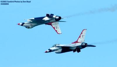 USAF Thunderbirds military aviation air show stock photo #4351