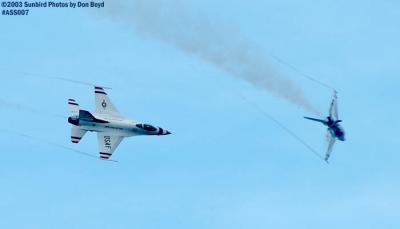 USAF Thunderbirds military aviation air show stock photo #4352