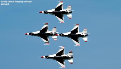 USAF Thunderbirds military aviation air show stock photo #4372