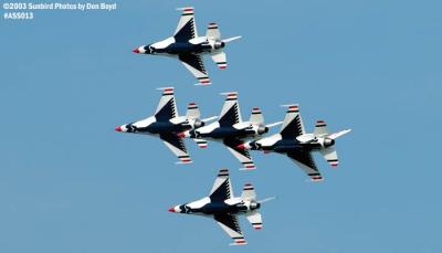 USAF Thunderbirds military aviation air show stock photo #4373