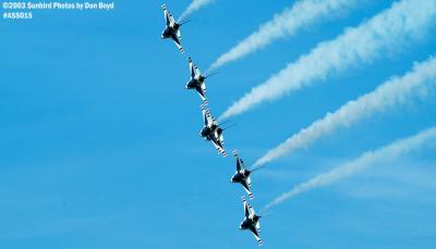 USAF Thunderbirds military aviation air show stock photo #4377
