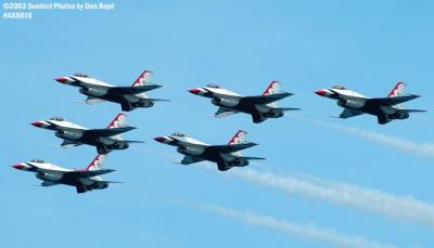USAF Thunderbirds military aviation air show stock photo #4379