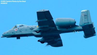 USAF A-10A AF80-142 military aviation air show stock photo #4226
