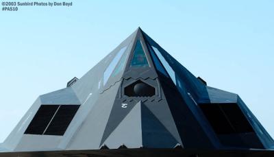 USAF F-117A Nighthawk AF81-798 from 49th Fighter Wing, Holloman AFB military aviation air show stock photo #4096