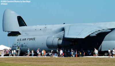 USAF C-5A military aviation air show stock photo #4111
