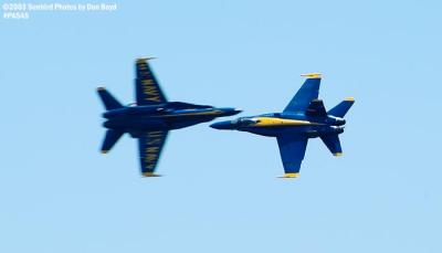 USN Blue Angels F/A-18 Hornets military aviation air show stock photo #4149