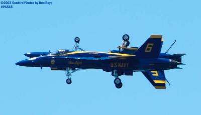 USN Blue Angels F/A-18 Hornets military aviation air show stock photo #4152