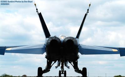 USN Blue Angel F/A-18 Hornet military aviation air show stock photo #3672