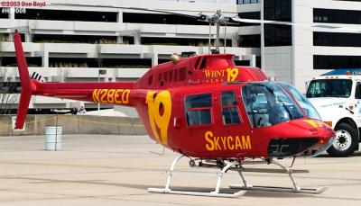 WHNT Channel 19 Bell 206B N28ED helicopter air show stock photo #3682