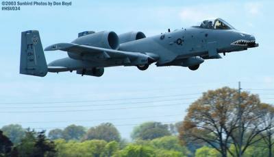 USAF A-10A Thunderbolt II AF81-964 from Pope AFB military aviation air show stock photo #3718
