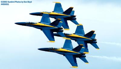 USN Blue Angels F/A-18 Hornets military aviation air show stock photo #3737