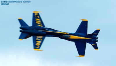 USN Blue Angels F/A-18 Hornets military aviation air show stock photo #3738