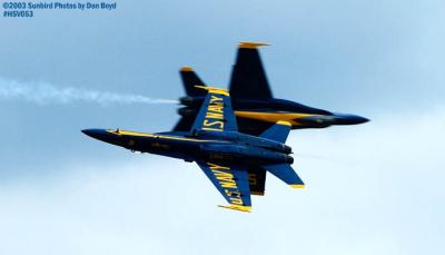 USN Blue Angels F/A-18 Hornets military aviation air show stock photo #3739