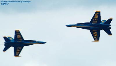 USN Blue Angels F/A-18 Hornets military aviation air show stock photo #3743