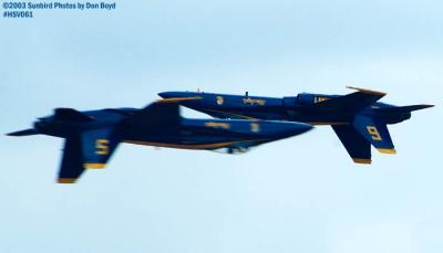 USN Blue Angels F/A-18 Hornets military aviation air show stock photo #3749