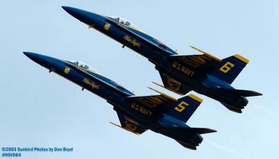 USN Blue Angels F/A-18 Hornets military aviation air show stock photo #3754