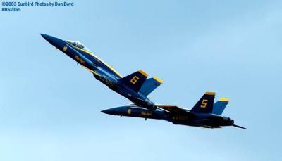 USN Blue Angels F/A-18 Hornets military aviation air show stock photo #3755