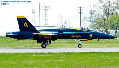 USN Blue Angels F/A-18 Hornet #4 military aviation air show stock photo #3766