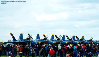 USN Blue Angels F/A-18 Hornets military aviation stock photo #3770