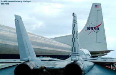 USN F-14 Tomcat and NASA's Aerospacelines  377SGT-201F Super Guppy N941NA military aviation air show stock photo #3795