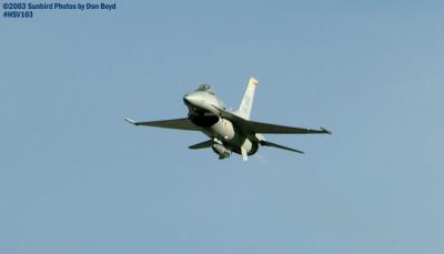 USAF F-16 Falcon AF98-0003 military aviation air show stock photo #3809