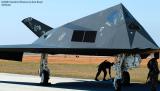 USAF F-117A Nighthawk AF81-798 from 49th Fighter Wing, Holloman AFB military aviation air show stock photo #4098