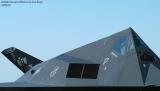 USAF F-117A Nighthawk AF81-798 from 49th Fighter Wing, Holloman AFB military aviation air show stock photo #4099