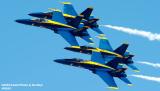 USN Blue Angels F/A-18 Hornets military aviation air show stock photo #4146