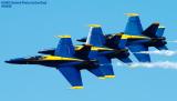 USN Blue Angels F/A-18 Hornets military aviation air show stock photo #4156
