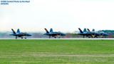 USN Blue Angels F/A-18 Hornet formation takeoff military aviation air show stock photo #3732