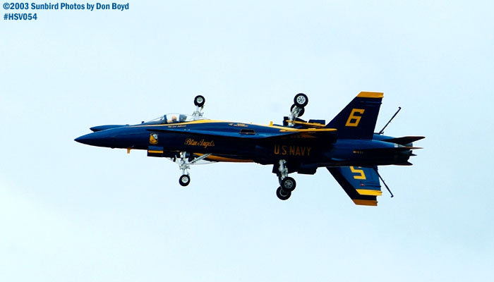 USN Blue Angels F/A-18 Hornets military aviation air show stock photo #3740