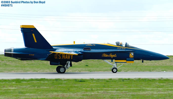 USN Blue Angels F/A-18 Hornet  #1 military aviation air show stock photo #3763
