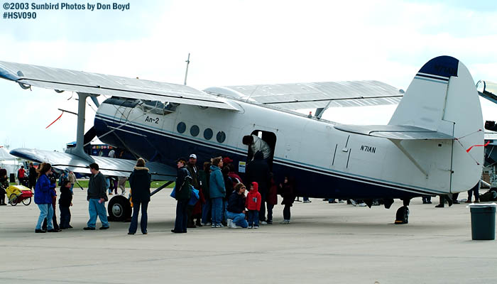 John D. Websters An-2 N71AN aviation air show stock photo #3789