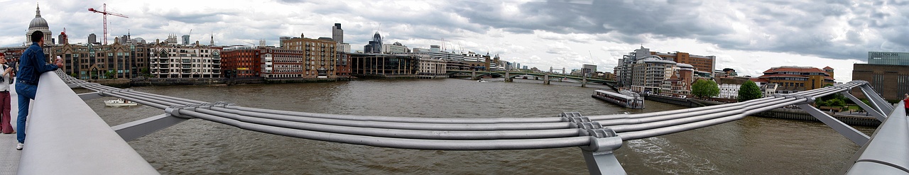 City of London view from the Millenium Bridge