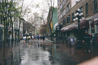 Running through town - Ken's disposable Camera