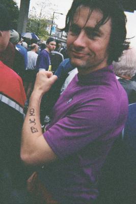 Pre-race markings - Ken's disposable Camera