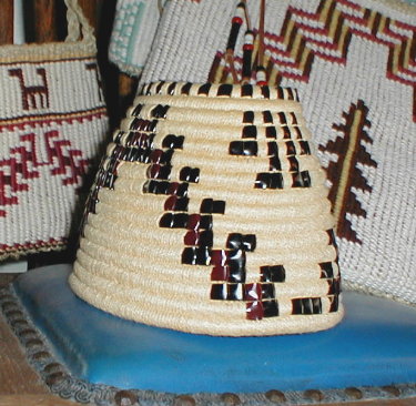 Side view of Cowlitz basket.