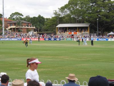 Steve Waugh facing a spinner